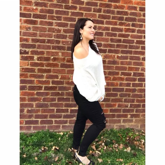 Kancan Black Destroyed Skinny Jeans KC6048bk - Picture 5 of 10